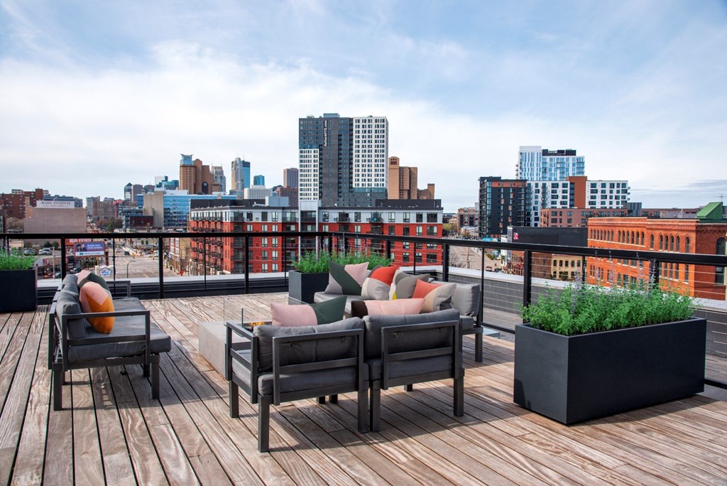 Rooftop Lounge at 700 Central Apartments, Minneapolis, MN
