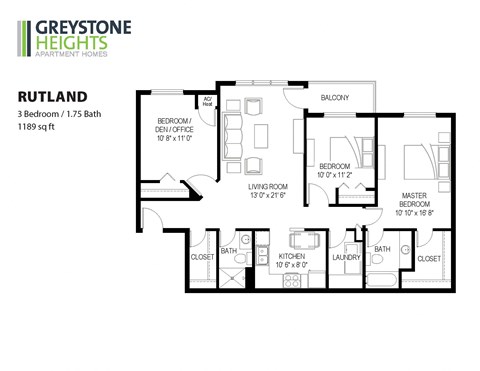 3 bedroom floor plan