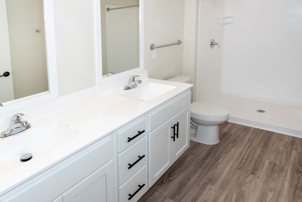 master bath with dual sinks  at Shady Oak Crossing, Minnesota, 55343