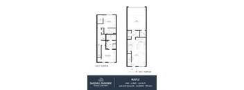 Two floor plan of sandhill parkway apartment.