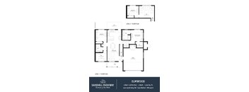A floor plan for a two-story home with a loft and den.