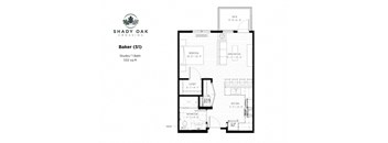 Baker - S1 Floor Plan at Shady Oak Crossing, Minnetonka, MN