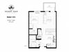 Baker - S1 Floor Plan 532 Sq.Ft. Baker - S1 Floor Plan at Shady Oak Crossing, Minnetonka, MN
