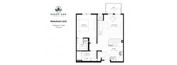 Mainstreet - A5 Floor Plan at Shady Oak Crossing, Minnetonka, Minnesota