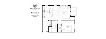 Sunrise - A3 Floor Plan at Shady Oak Crossing, Minnesota