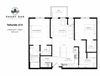 Telluride - C1 Floor Plan 969 Sq.Ft Telluride - C1 Floor Plan at Shady Oak Crossing, Minnetonka, MN, 55343