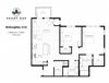 Willoughby - C2 Floor Plan 1,134 Sq.Ft. Willoughby - C2 Floor Plan at Shady Oak Crossing, Minnetonka, Minnesota