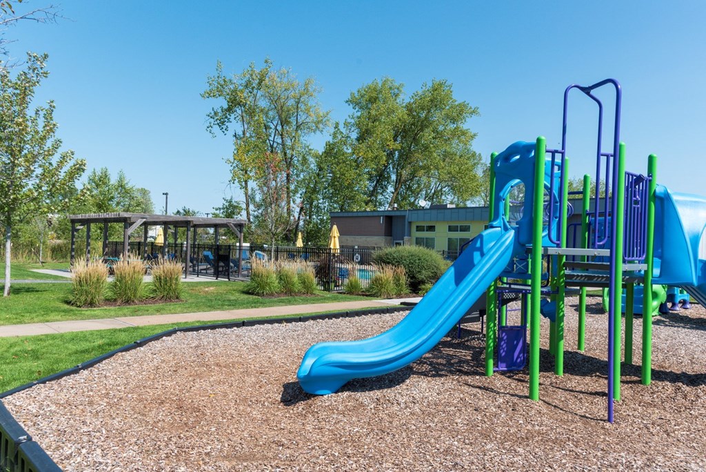 Outdoor Living Area featuring a playground at Shoreview Grand, Shoreview, Minnesota