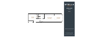 A floor plan for a property called Stella Adelaide Alcove.