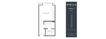 A floor plan for a Stella Residences unit.