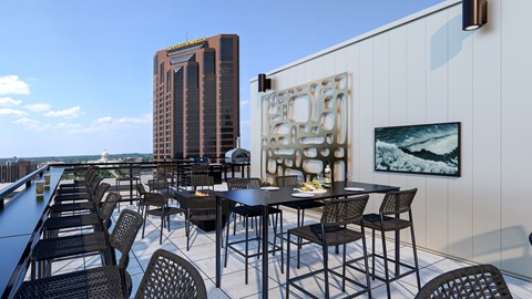 Private Terrace at Stella St. Paul Apartments, St. Paul, 55102