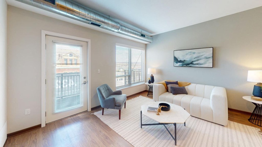 Modern Living Area at The Yards and Backyards, Minnesota