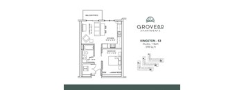 Kingston - S3 Floor Plan at Grove80 Apartments, Minnesota