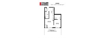 the floor plan of tiler street stacks at Tyler Street Stacks, Minneapolis, 55413