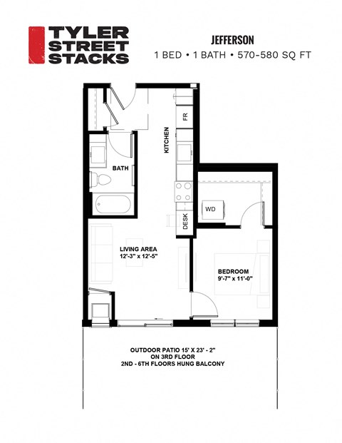 the floor plan of tiler street stacks at Tyler Street Stacks, Minneapolis, 55413