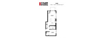 the floor plan of taylor street stacks at Tyler Street Stacks, Minneapolis, MN 55413
