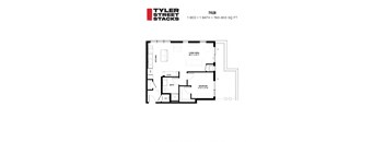 the floor plan of tiler street stacks at Tyler Street Stacks, Minneapolis, MN