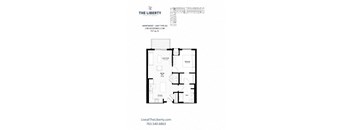 B1 Floor Plan at The Liberty Apartments & Townhomes, Minnesota, 55427