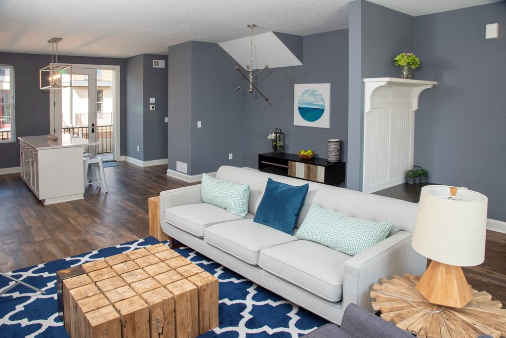 Modern Living Room at The McMillan, Shoreview, MN