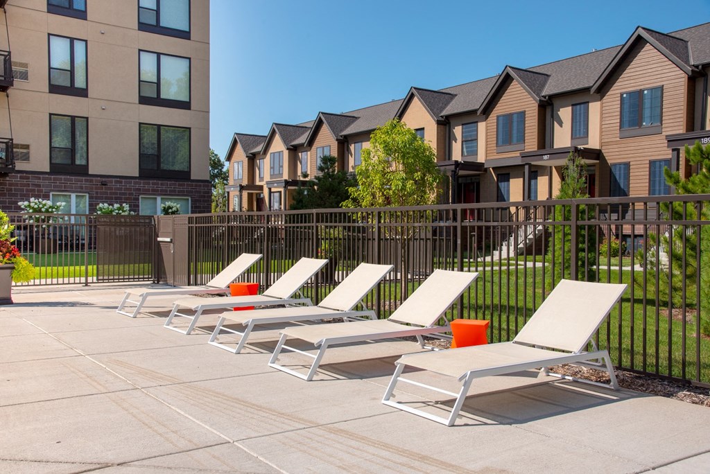 Relaxing Area By The Pool at The McMillan, Shoreview, 55126