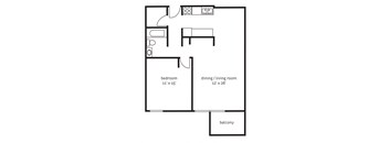 The York Floor Plan at The Tarnhill, Bloomington, MN