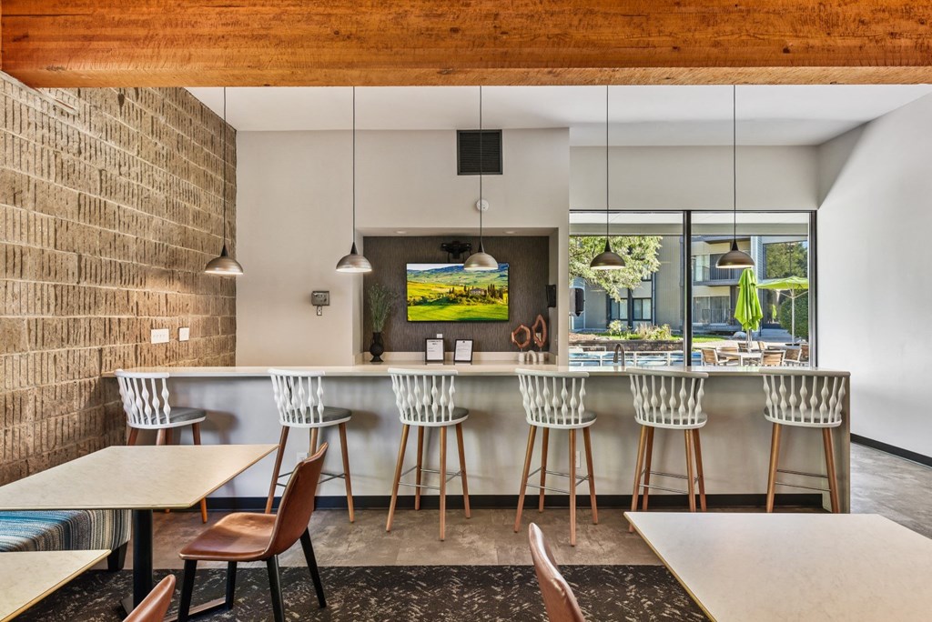Eat-In Table With High Chairs In Clubhouse at The Tarnhill, Bloomington, 55437