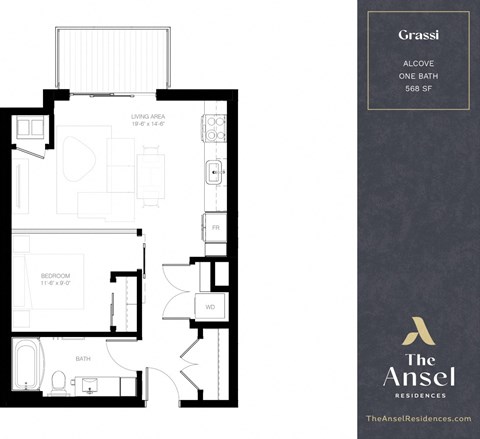 Alcove Grassi Floor Plan at The Ansel Residences, Vadnais Heights