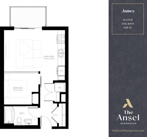 Alcove James Floor Plan at The Ansel Residences, Vadnais Heights, Minnesota