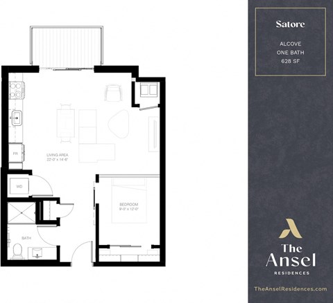 Alcove Satore Floor Plan at The Ansel Residences, Minnesota