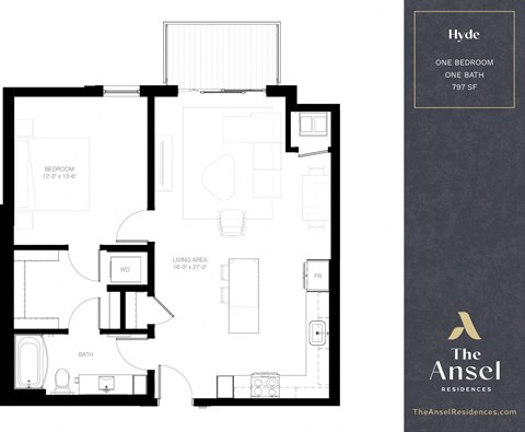 Hyde Floor Plan at The Ansel Residences, Vadnais Heights, MN