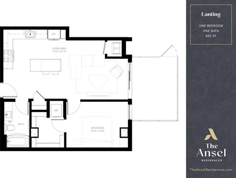 Lanting Floor Plan at The Ansel Residences, Vadnais Heights, MN, 55126