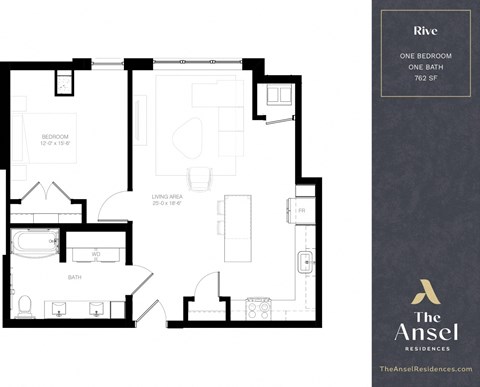 Rive Floor Plan at The Ansel Residences, Vadnais Heights, MN, 55126