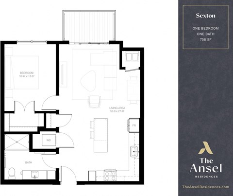 Sexton Floor Plan at The Ansel Residences, Minnesota