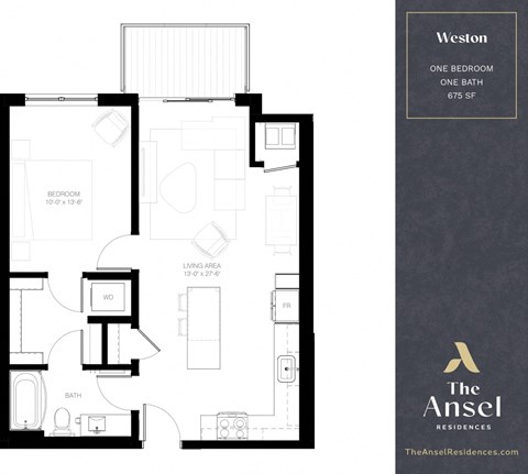 Weston Floor Plan at The Ansel Residences, Minnesota, 55126