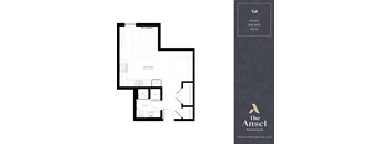 floor plan  the ansel apartments  670 sq ft  at The Ansel Residences, Vadnais Heights