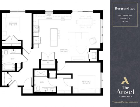 Bertrand ACC Floor Plan at The Ansel Residences, Minnesota, 55126