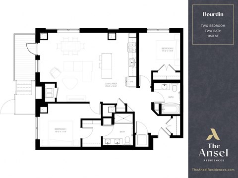 Bourdin Floor Plan at The Ansel Residences, Minnesota