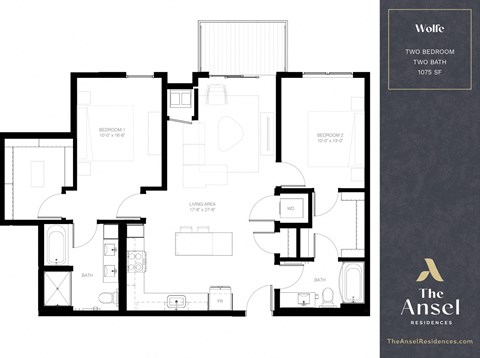 the floor plan of the ansel mansion  at The Ansel Residences, Vadnais Heights, MN