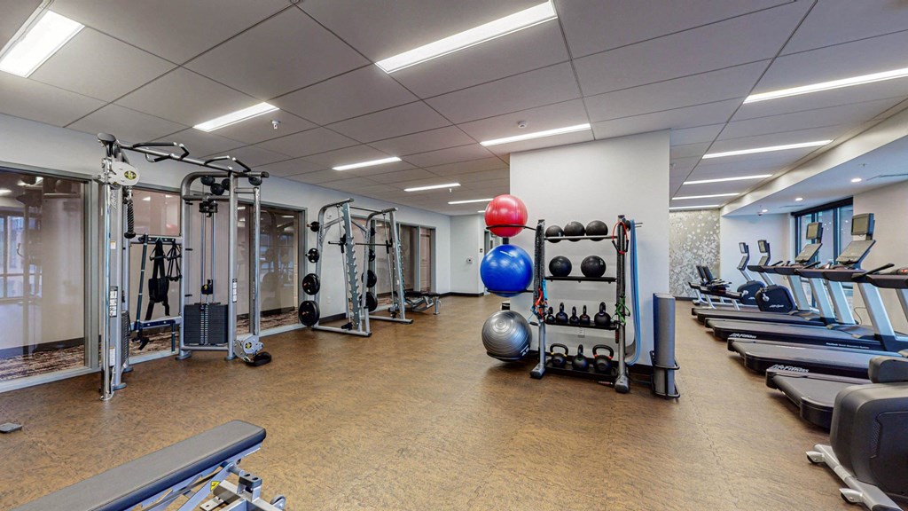 Two Level Fitness Center at The Arlow on Kellogg, Minnesota