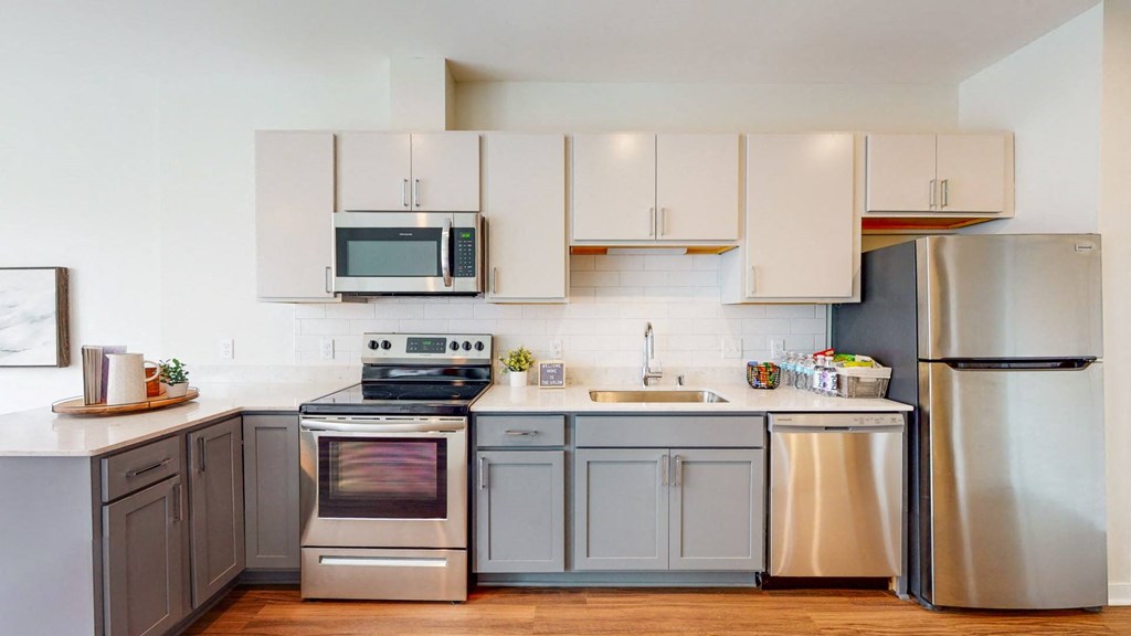 Kitchen Interior at The Arlow on Kellogg, St Paul, 55102