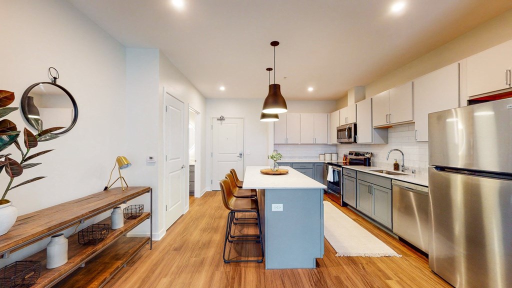 Refrigerator And Kitchen Appliances at The Arlow on Kellogg, Minnesota, 55102