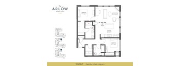 a floor plan of the apartment