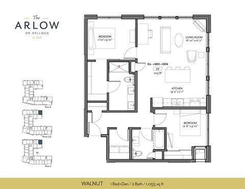 a floor plan of the apartment