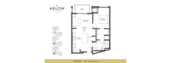 Jackson Floor Plan at The Arlow on Kellogg, St Paul, MN, 55102