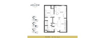 Kellogg Floor Plan at The Arlow on Kellogg, St Paul