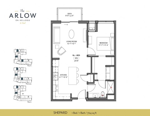 Shepard Floor Plan at The Arlow on Kellogg, St Paul