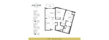 Cliff Floor Plan at The Arlow on Kellogg, St Paul
