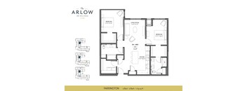 Farrington Floor Plan at The Arlow on Kellogg, St Paul, Minnesota