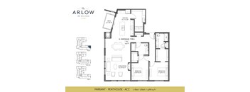 Parrant -ACC Floor Plan at The Arlow on Kellogg, St Paul, MN, 55102