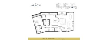 Sinclair Floor Plan at The Arlow on Kellogg, St Paul, MN, 55102